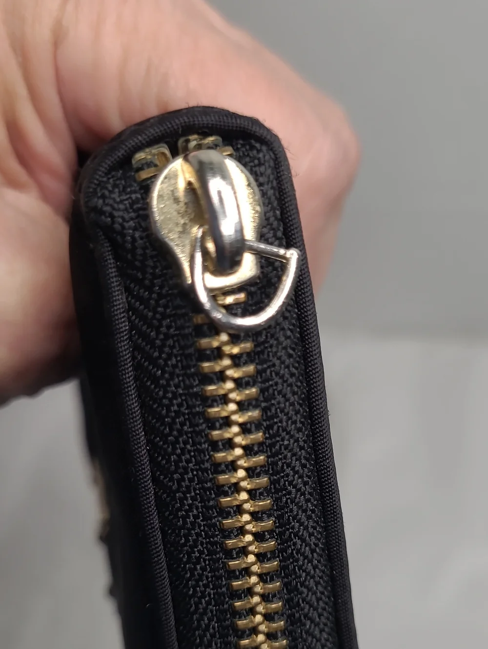 Kate spade nylon wallet black interior